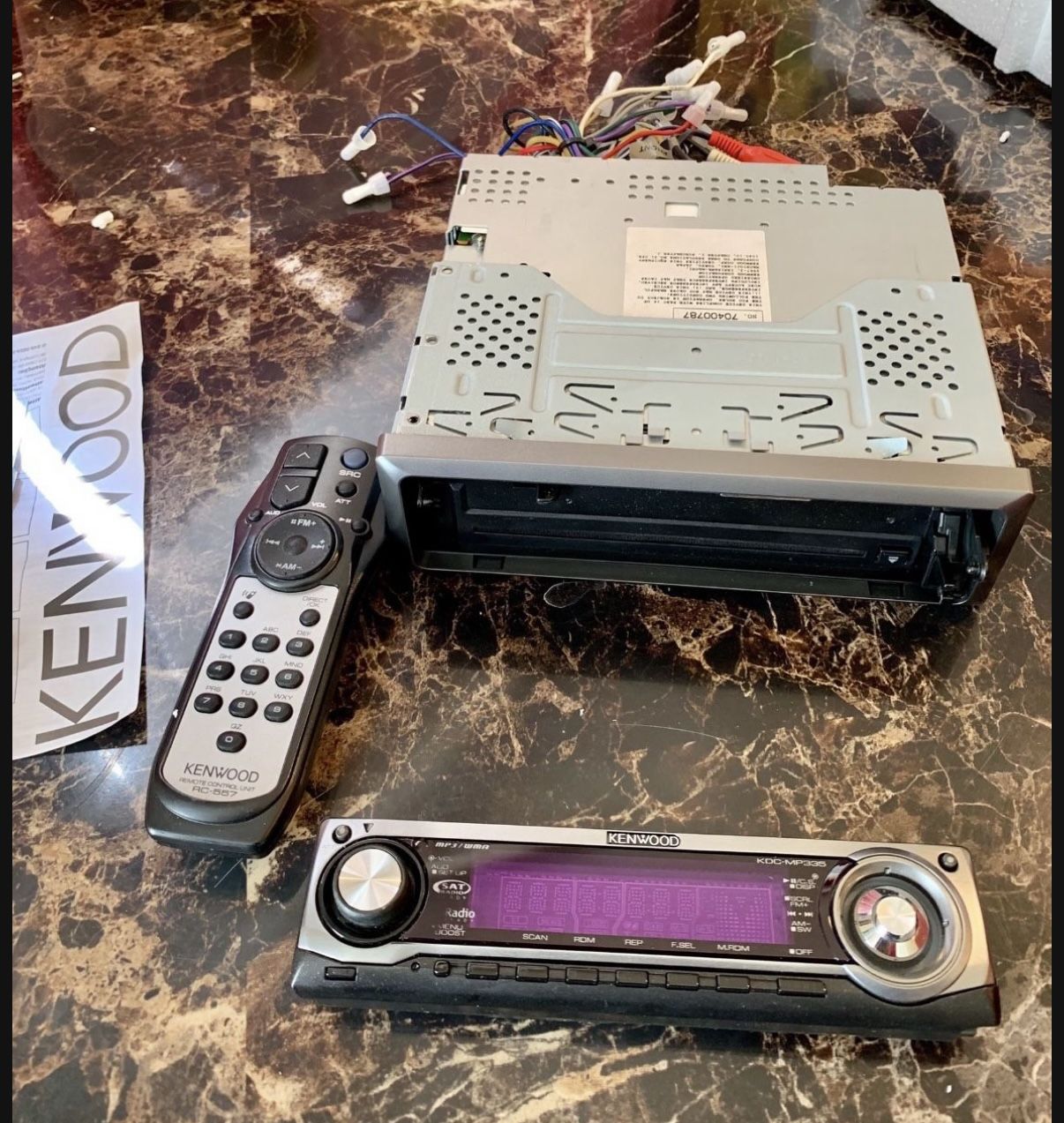 Kenwood Car Stereo CD player