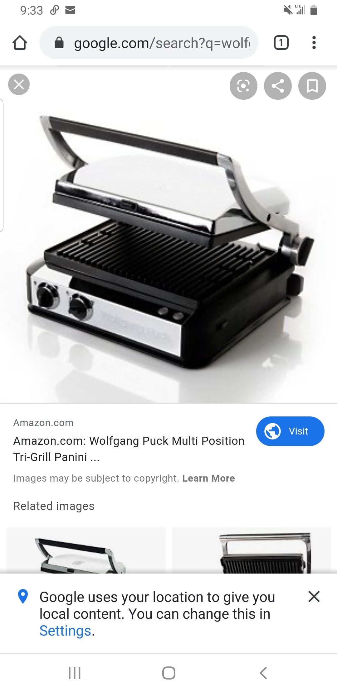 Wolfgang Puck Panini Maker