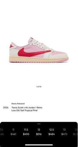 Travis Scott Tropical Pink size 12