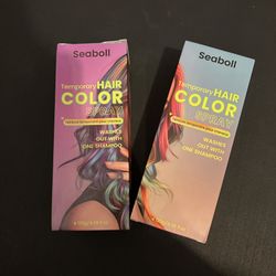 Temporary Hair Color Spray Silver And Blue