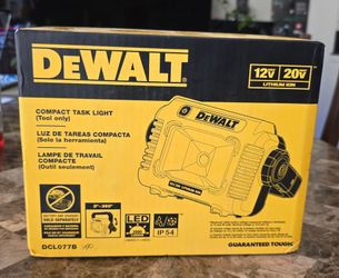 DeWalt 12v 20vMAX Compact Task Light LED (tool only) DCL077B New!