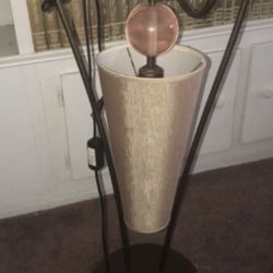 Brown Gold Peach Lamp