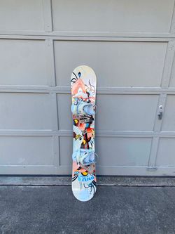Snowboard with Bindings - Size 145cm
