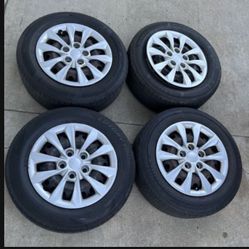 4 — 195/65r15 5x4.5 5x114.3 Stock Kia Optima Accord Tacoma Camry Civic Wheels Rims Tires!!