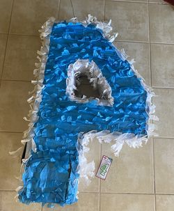 #4 Piñata and #4 candle