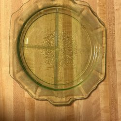 Anchor Hocking Princess Pattern Uranium Glass