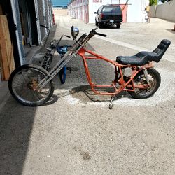 HONDA CHOPPER SINGLE CAM MOTORCYCLE FRAME,CLEAN TITLE, NON OP