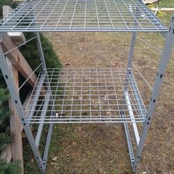 RACKS/SHELVES ABOUT 27X30 AND 88 INCHS TALL 