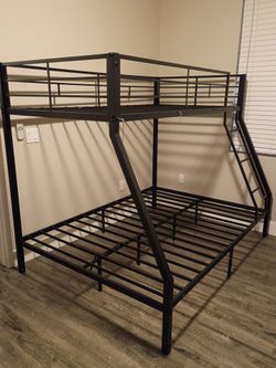 Twin over full metal bunk bed