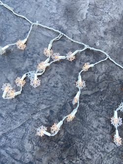 Small Snowflake Plug-In Christmas String Lights