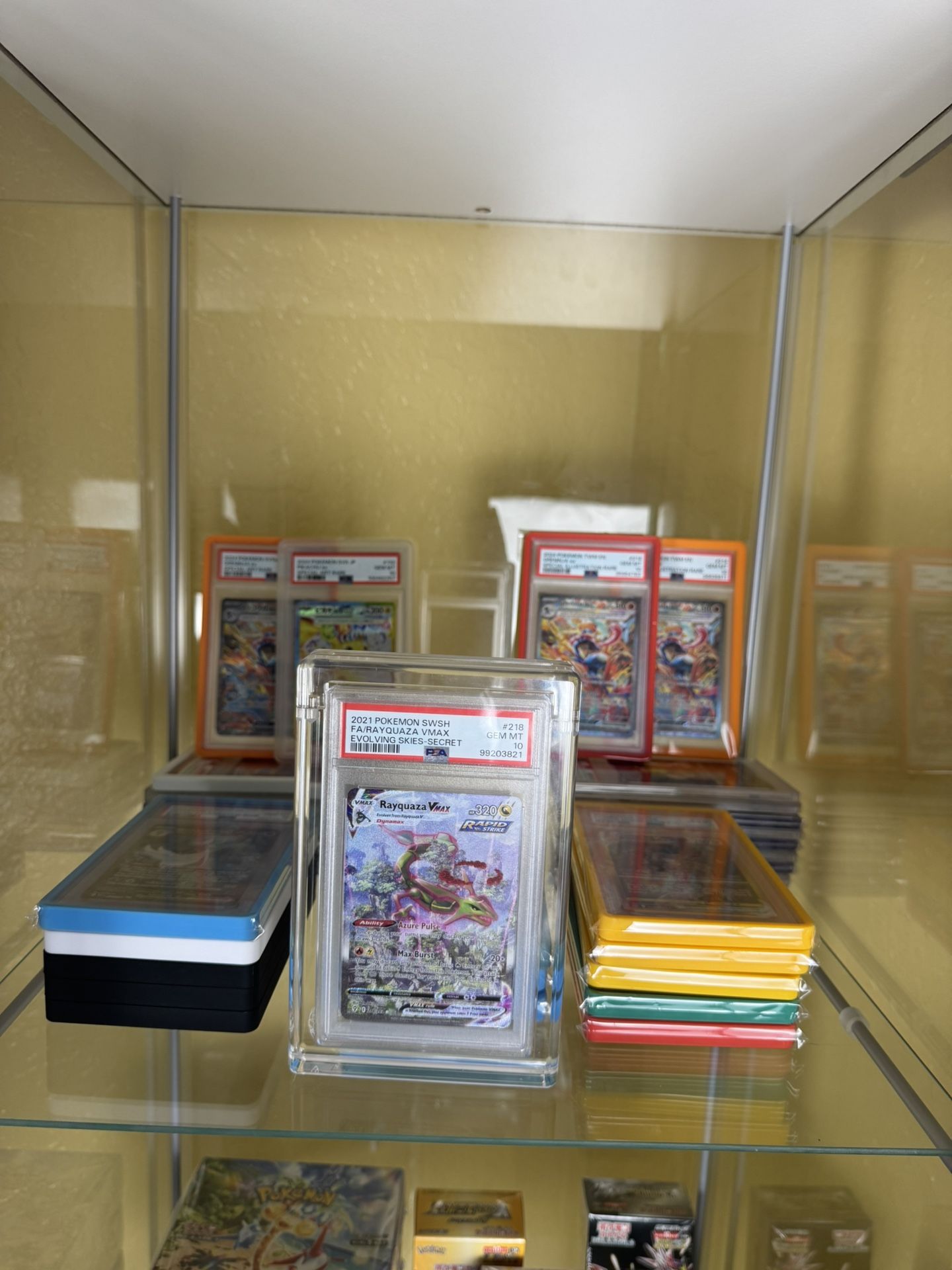 Pokemon PSA 10 Rayquaza VMAX (Alternate Art Secret) Evolving Skies