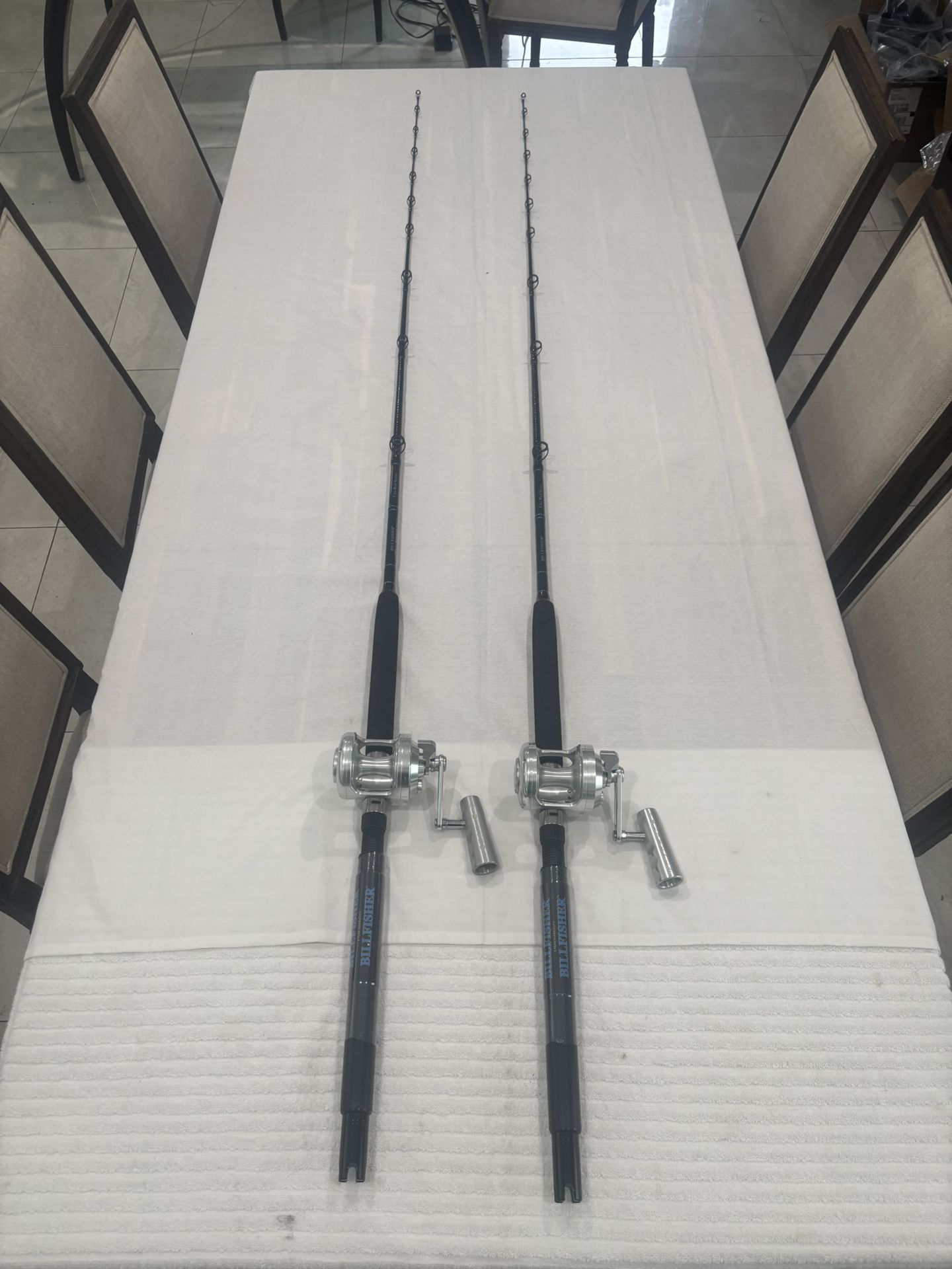 Aluetecnos Veloce 12 on Billfisher 7’0”  15-30lb Rods 