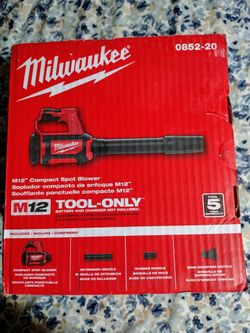 Milwaukee M12 Compact Spot Blower. $90