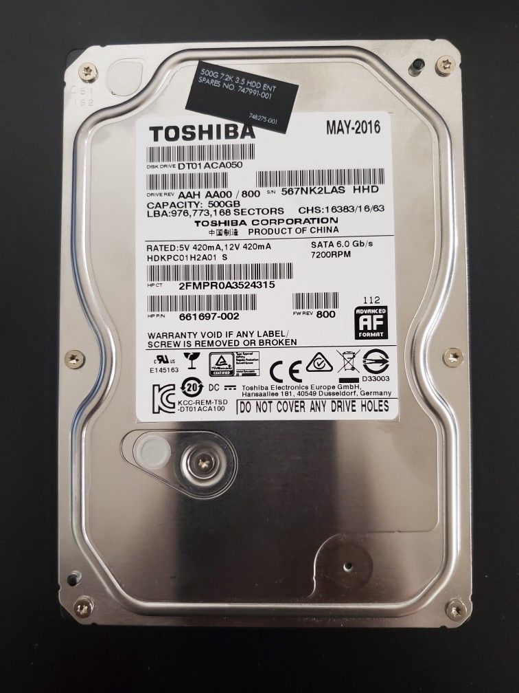 Hard Drive 500GB