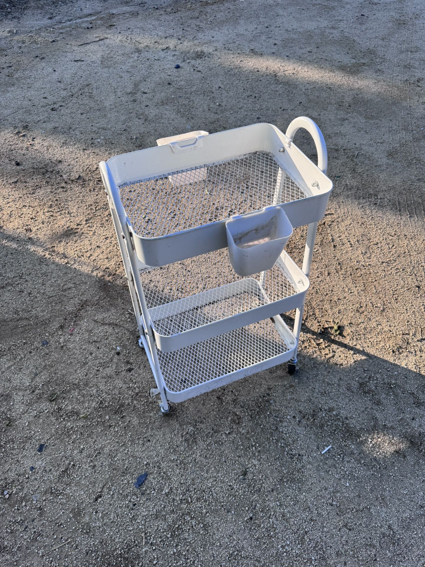Rolling Utility Cart, Metal Storage Trolley ,Multifunctional Organizer