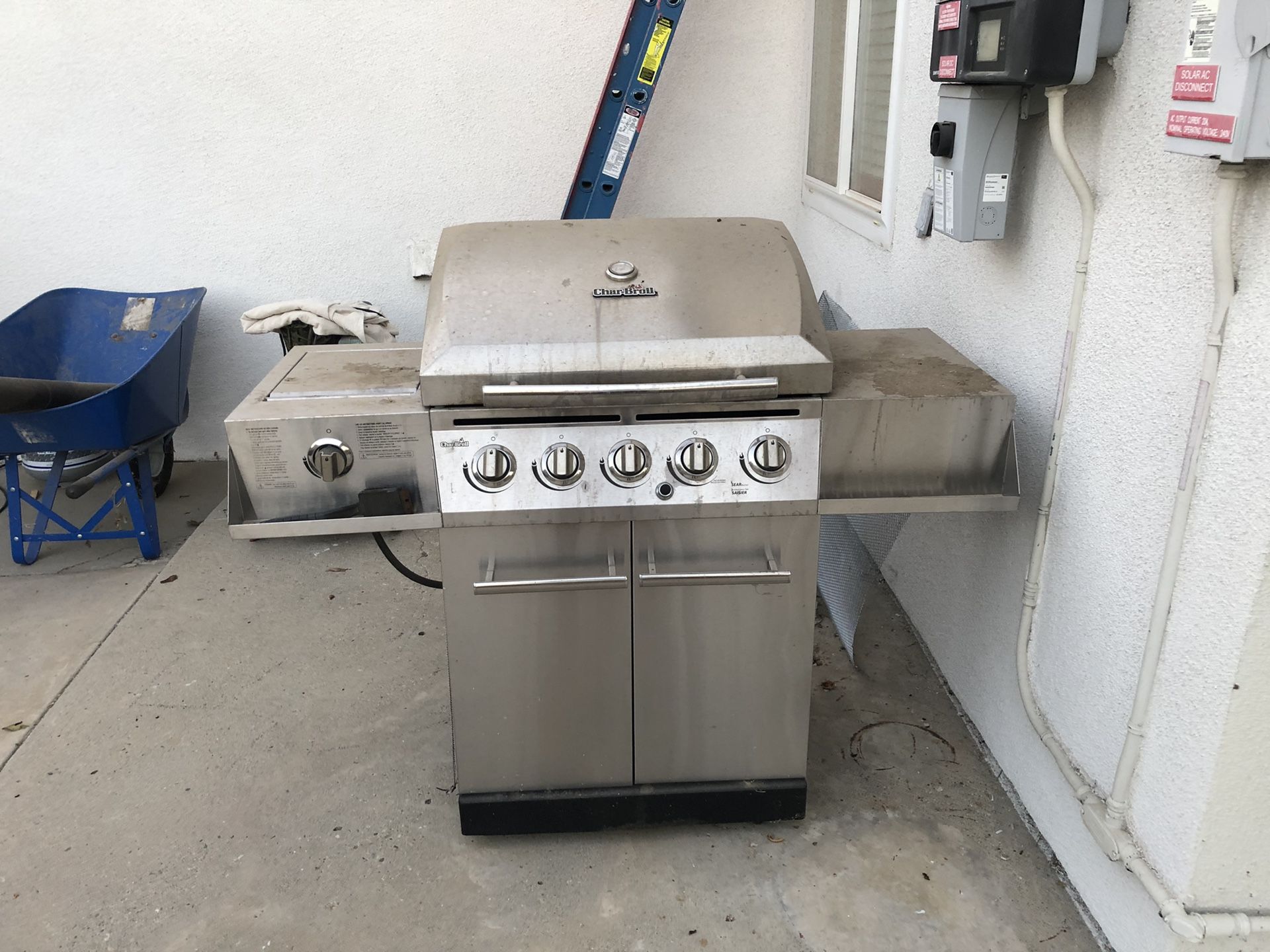 Charbroil stainless propane BBQ