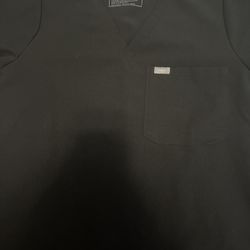 Figs Black Women's- One-Pocket Scrub Top And Jogger Pants