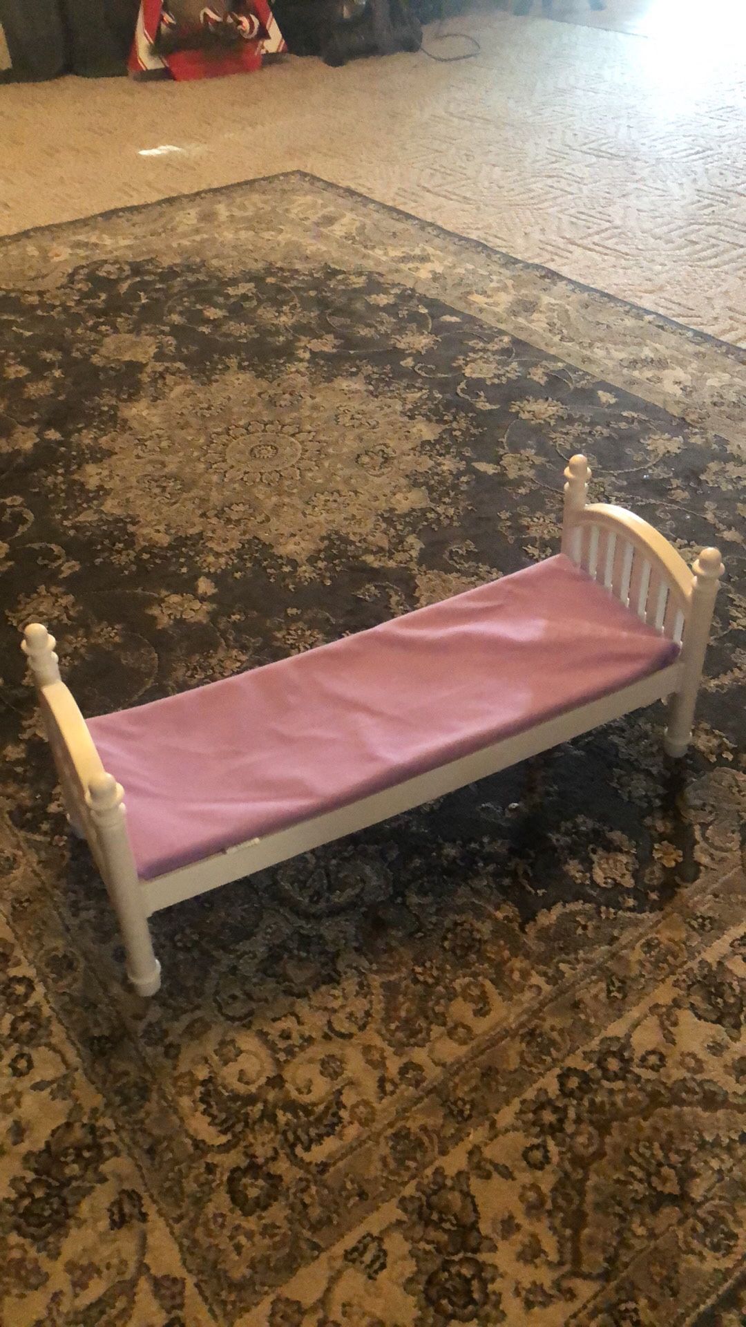 White Doll Bed