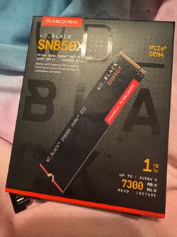 Sandisk wd black sn850x pci e gen 4 1tb nvme ssd m.2