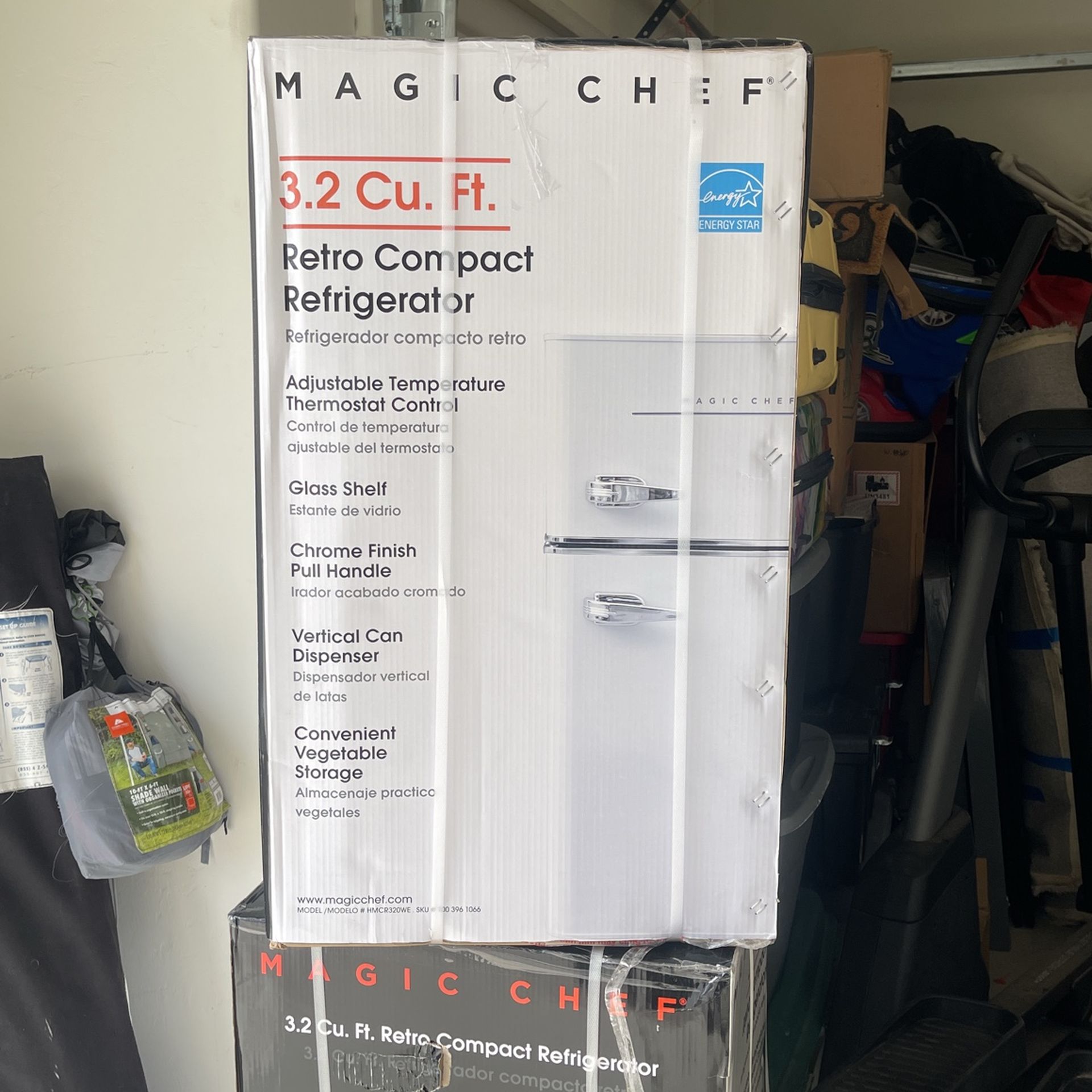 Magic Chef 3.2 Cu. Ft. Retro Compact Refrigerator