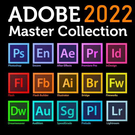 Adobe Master Collection 2022 for PC or Mac - 22 Adobe apps Photoshop  Premiere Acrobat M1 Macbook Pro Air iMac Hp Dell Lenovo Surface Laptops Desktops