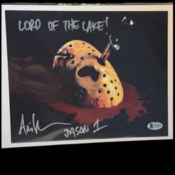 Ari Lehman Signed Lord Of the Lake Jason 1 8x10 Photo