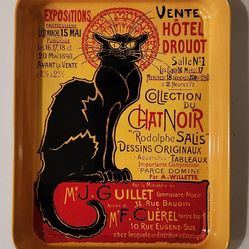 French Classic Metal Tin Tournee du Chat Noir
