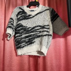 Women fuzzy sweater