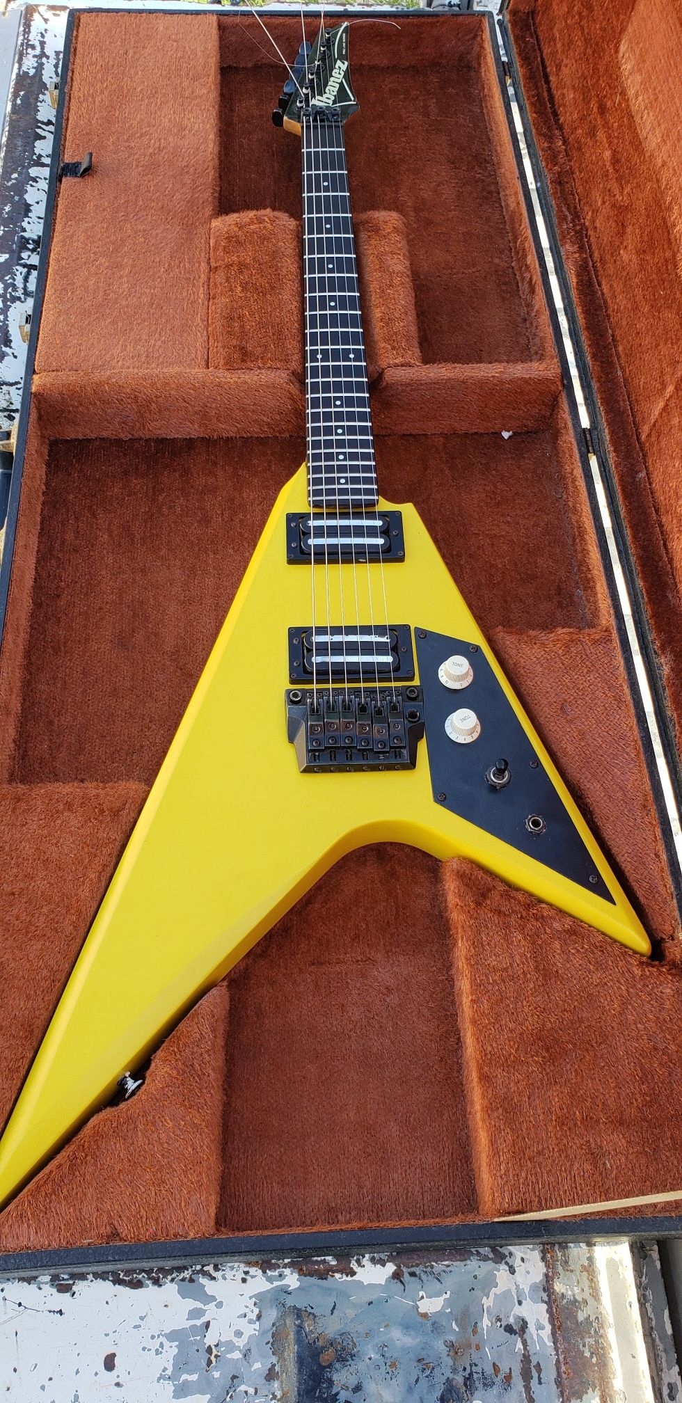 Vintage Ibanez PR1660 Yellow V