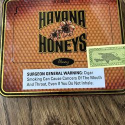 EMPTY, SLIM Cigar Tin- Large Size