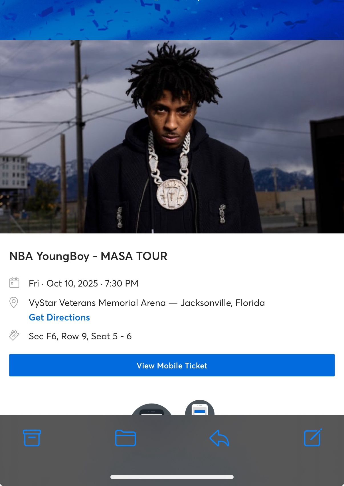 TWO YB MASA TOUR TICKETS