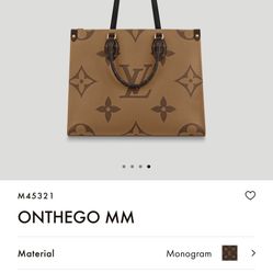 Louis Vuitton Bag  OnthegoMM