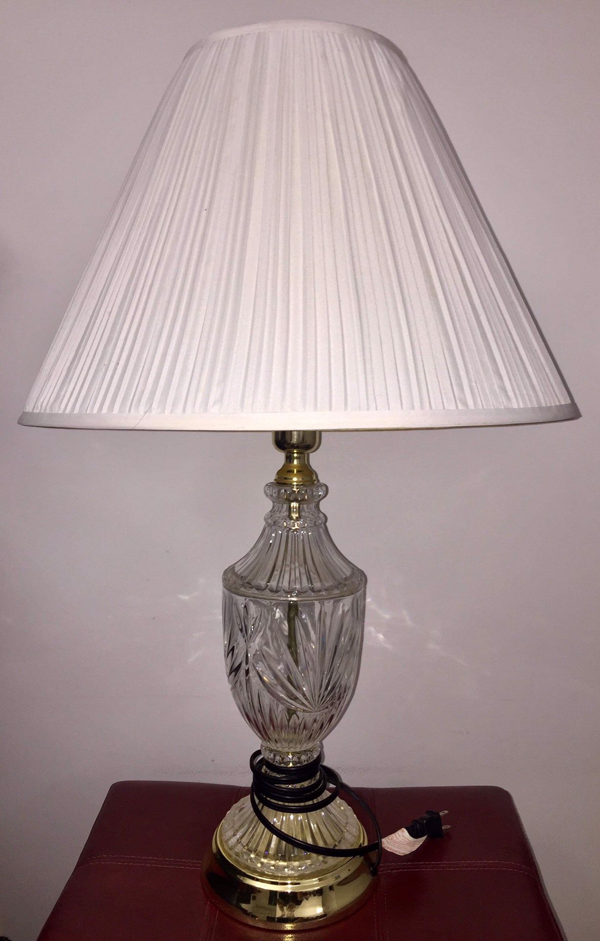 Crystal Table Lamp - Works!