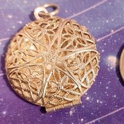 3 Dif Beautiful Locket Charms S.925, 18KGP, & 10KTGF