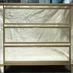 POTTERY BARN PARK 3-DRAWER MIRRORED DRESSER (QTY-1)