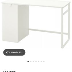 White Pull Out Desk - IKEA 