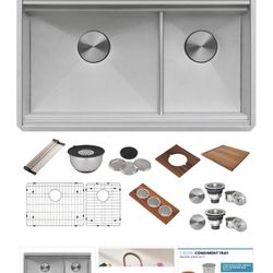 Ruvati  Model # RVH8255 Kitchen Sink New Out The Box 