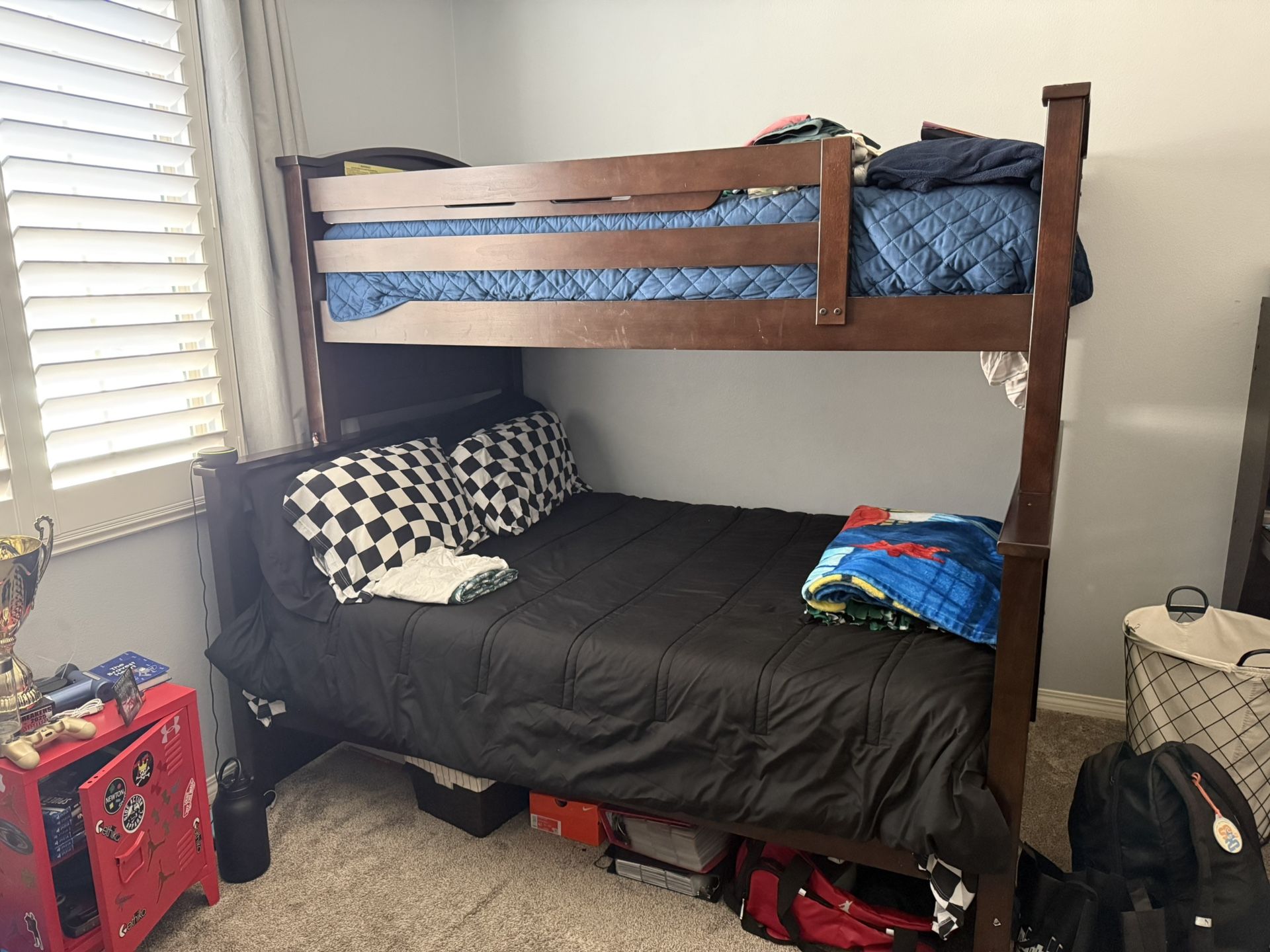 Espresso Wood Bunk Bed