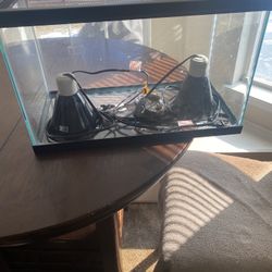 Reptile Tank With Lid And Lights 
