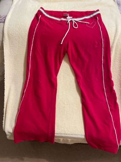 Women’s red and white striped sweats