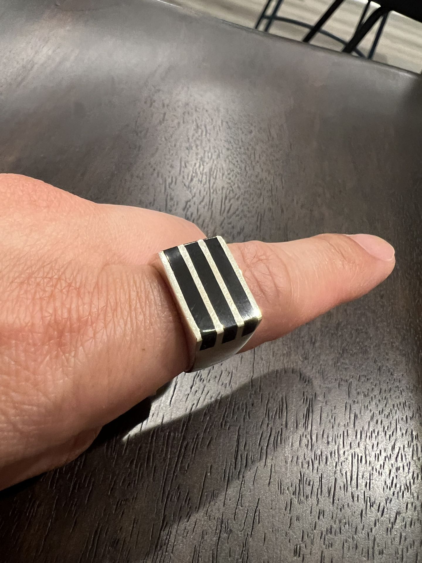 Mens Degs & Sal Silver Ring