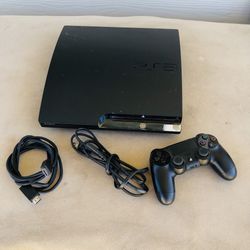 PS3 PlayStation 3 Slim Console with Controller Fully Tested