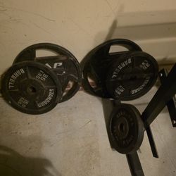 Set Of 45 Pound Plates And Set Of 35 Pound Plates