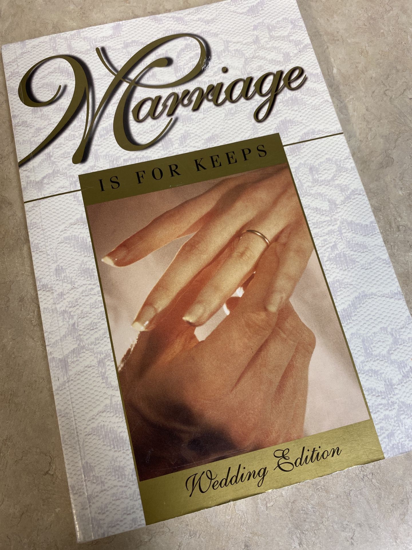MARRIAGE IS FOR KEEPS PAPER BACK BOOK 