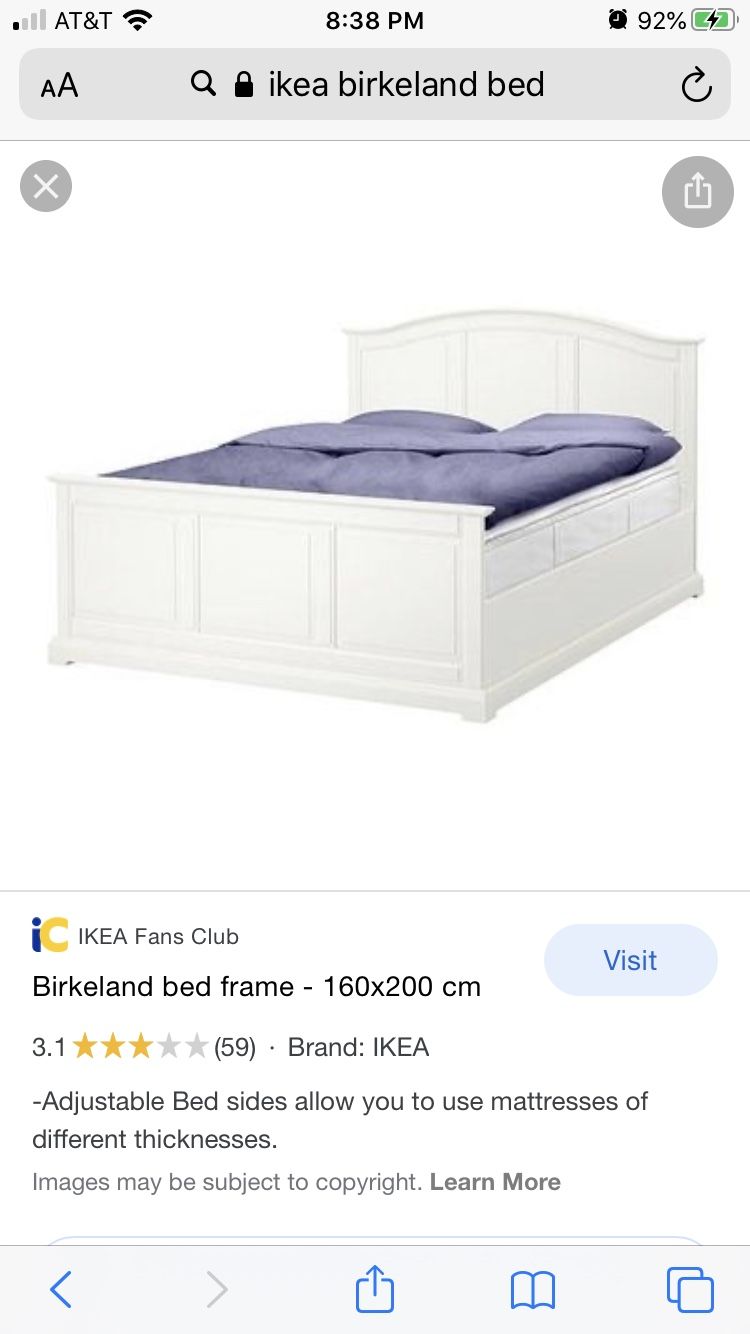 IKEA birkeland bed frame