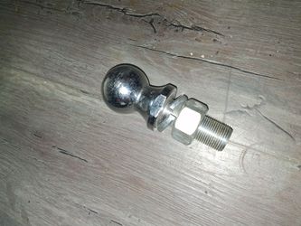Chrome Trailer Hitch Ball with Nut