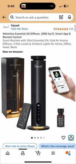 Fajuod Smart Waterless Essential Oil Diffuser