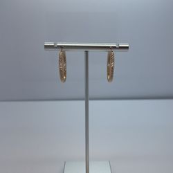 14k Gold Hoop Earrings. New.