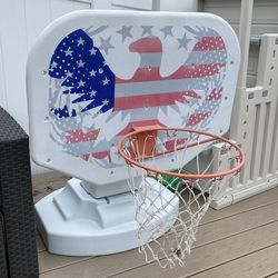Pool basketball hoop