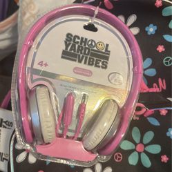 Brand New Little Girls, Backpack With Headphones